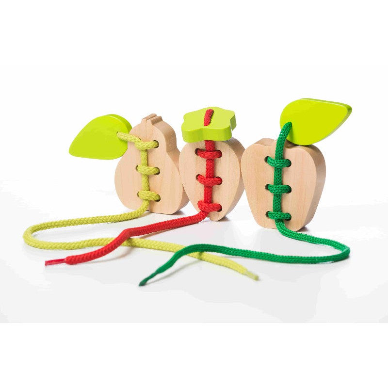 Cubika Wooden Lacing Toy Set Fruits