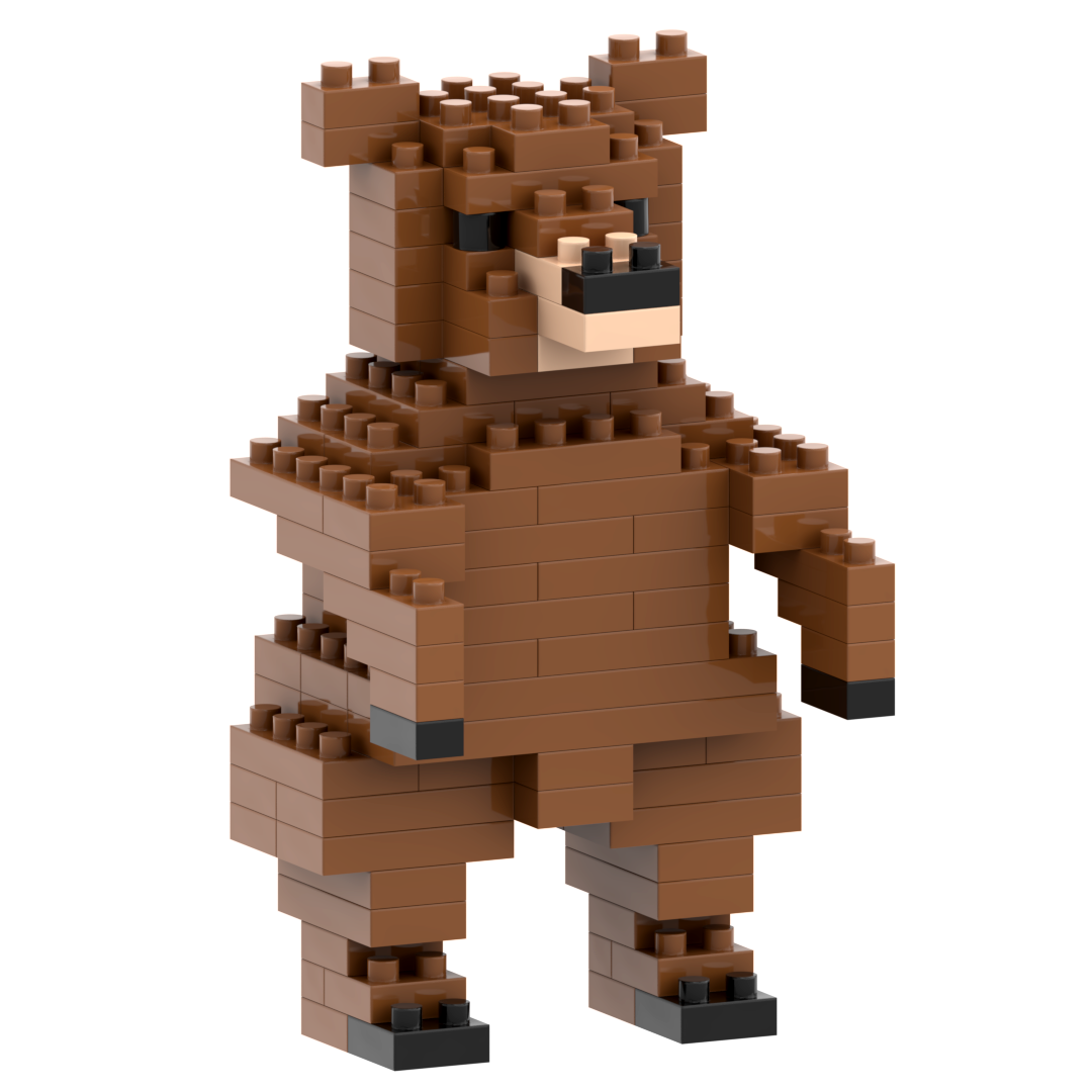 Small Zip Bag Bear