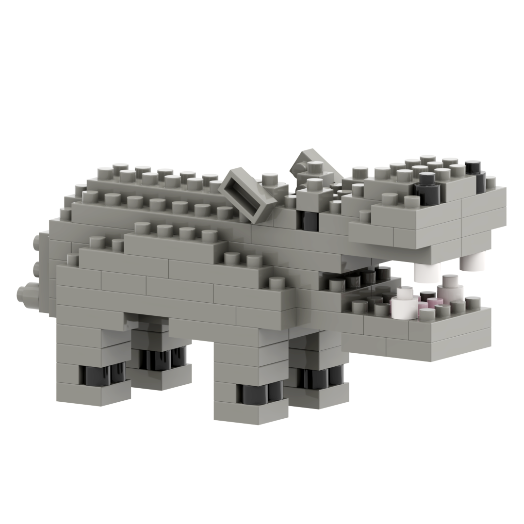 Small Zip Bag Hippo
