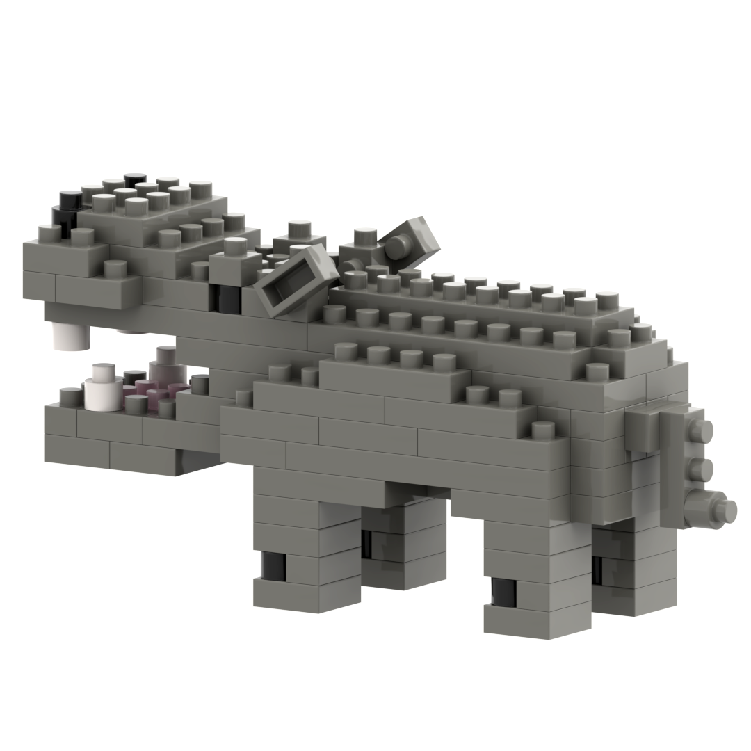 Small Zip Bag Hippo
