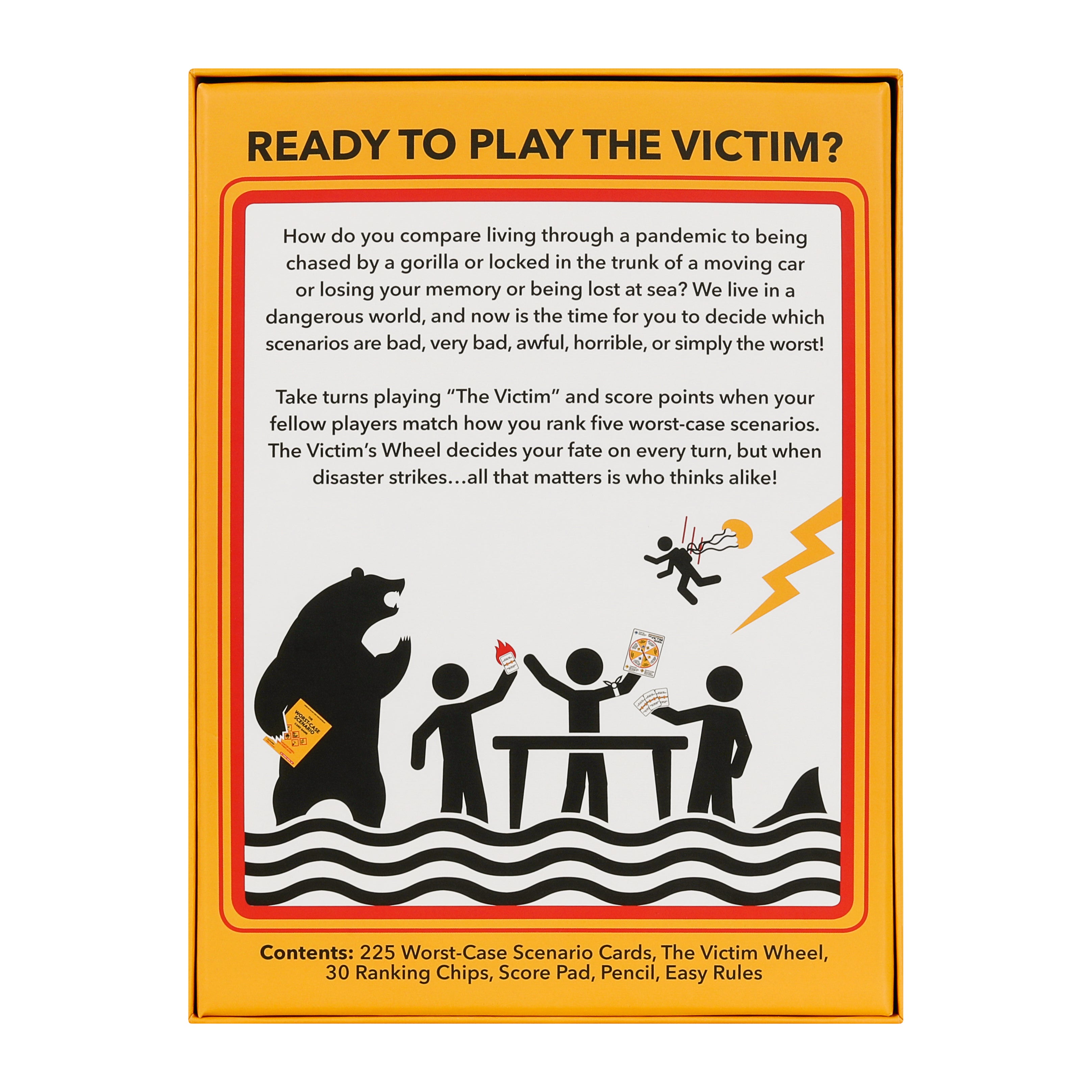 Game box with text and illustrations on a white background