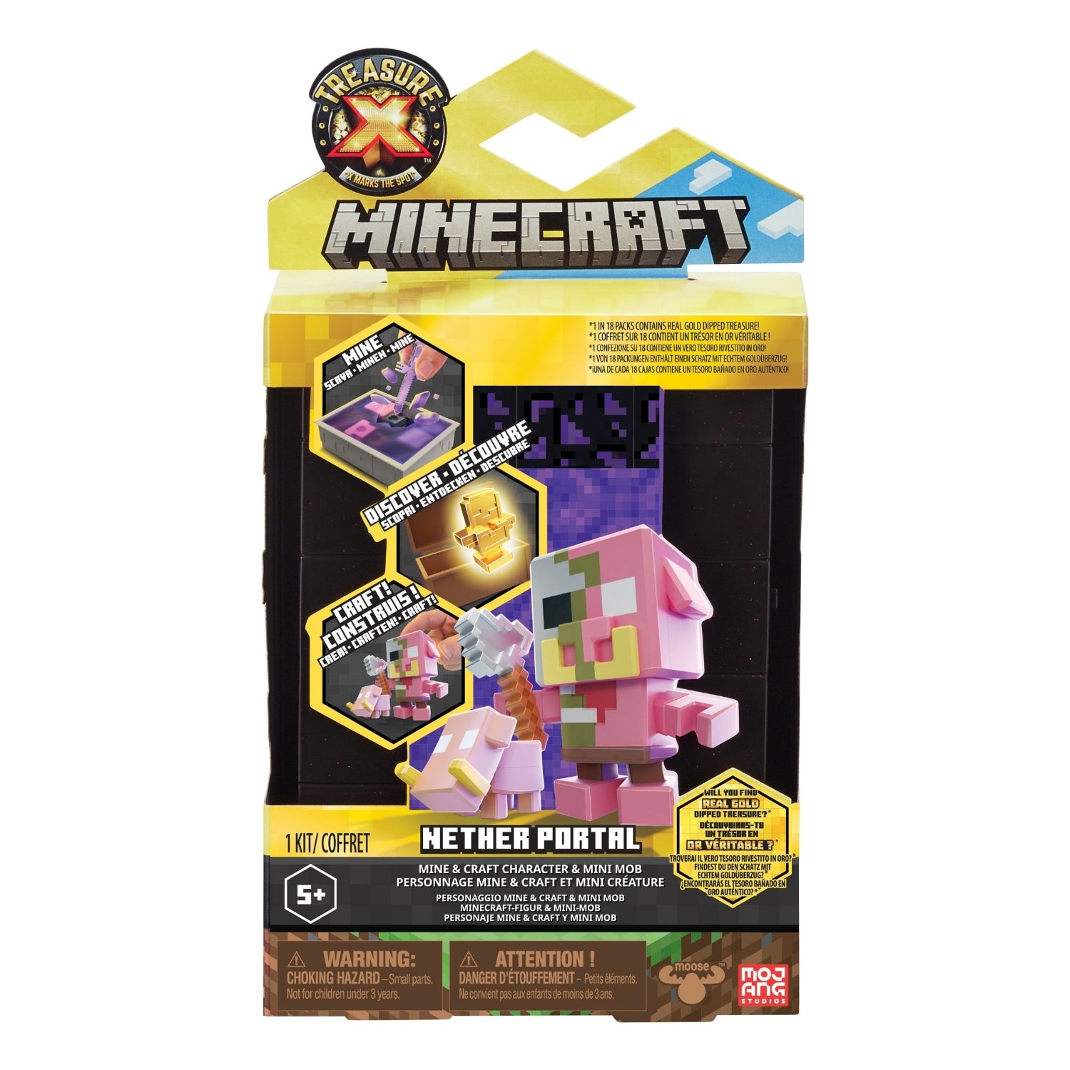 Treasure X Minecraft Nether Portal Craft – Toysmith