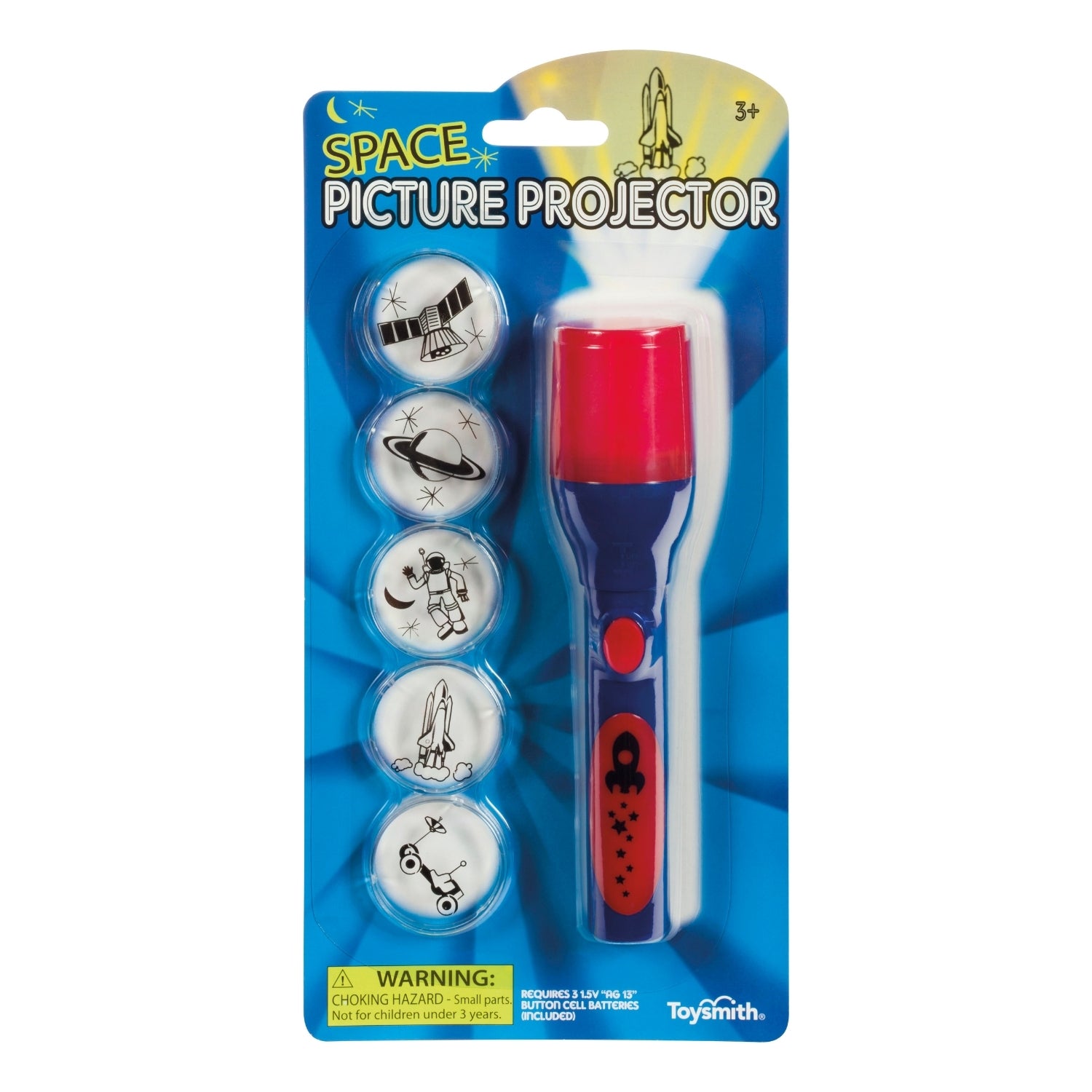 Toysmith Mini LED Flashlight Projector - Space