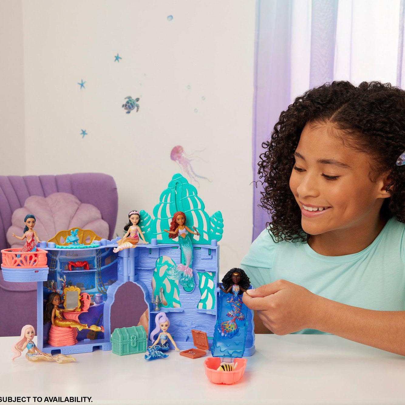 Mattel Little Mermaid Ariel & Sisters Small Doll Set