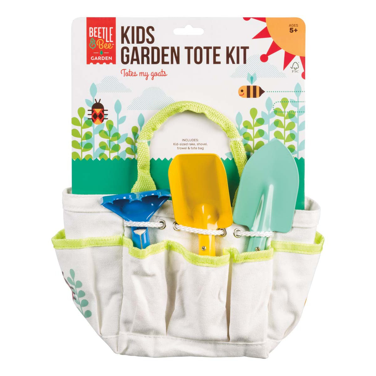 toysmith garden tool set Beetle & Bee Kids Garden Tote Kit