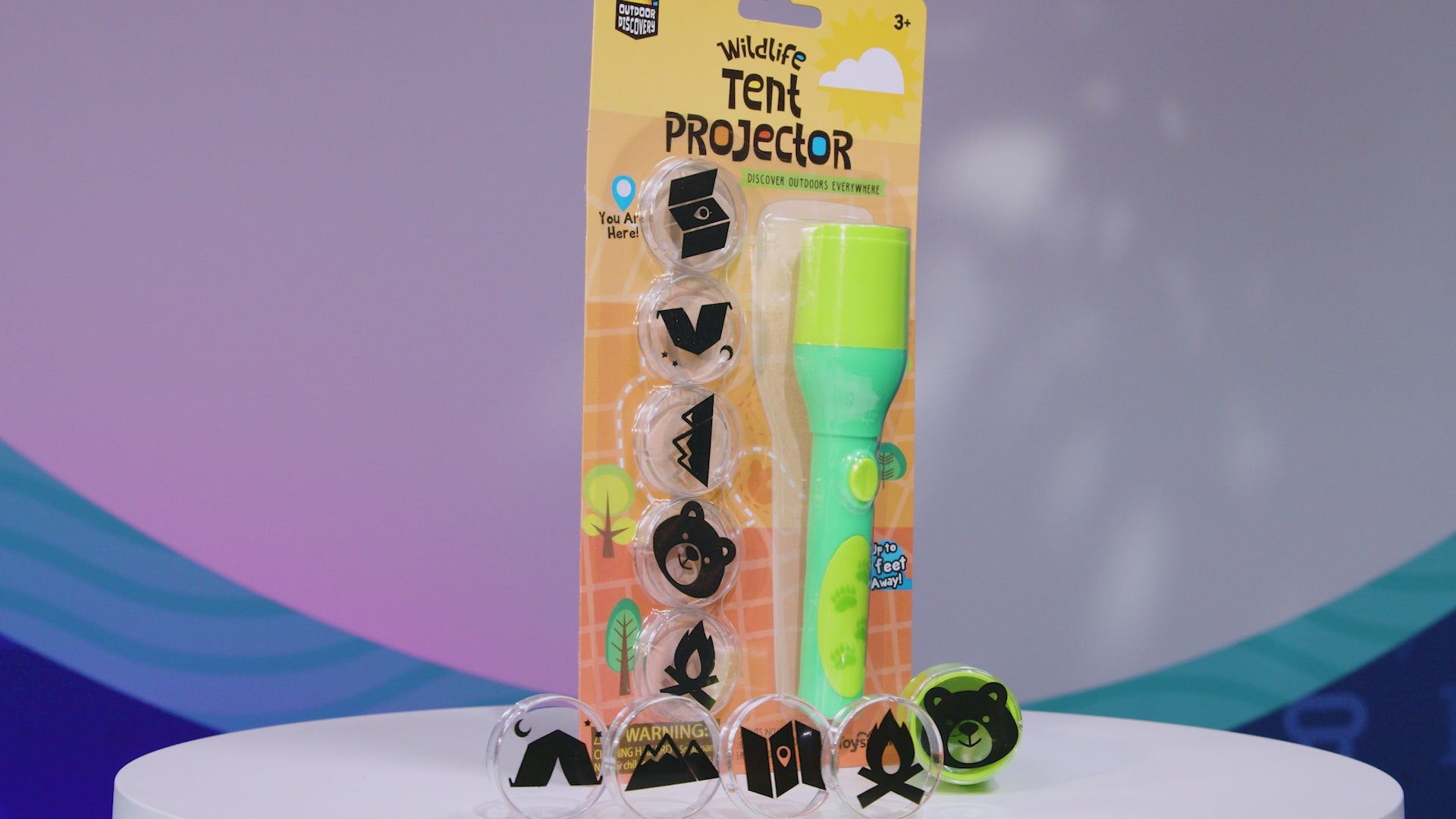 Load video: Outdoor Discovery Wildlife Tent Projector