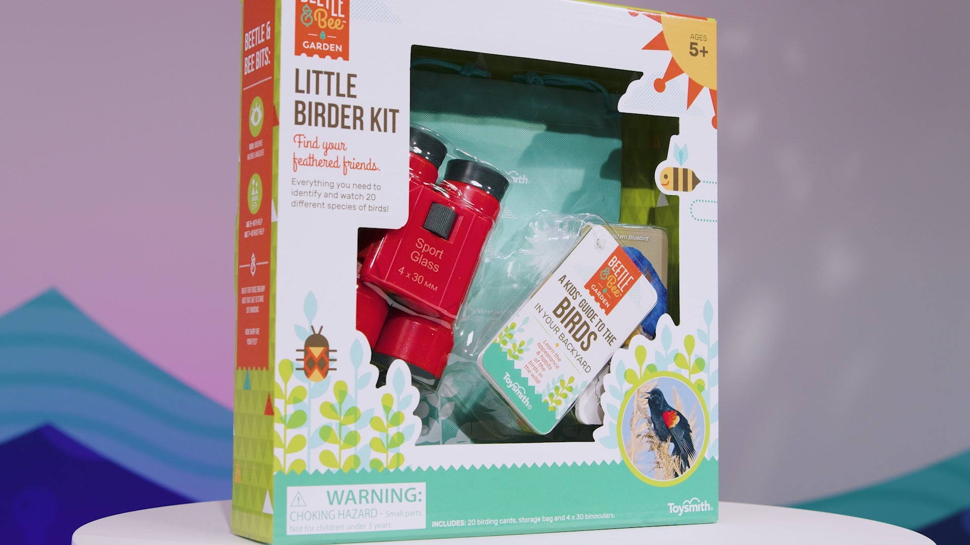 Load video: Beetle & Bee Garden Little Birder Set