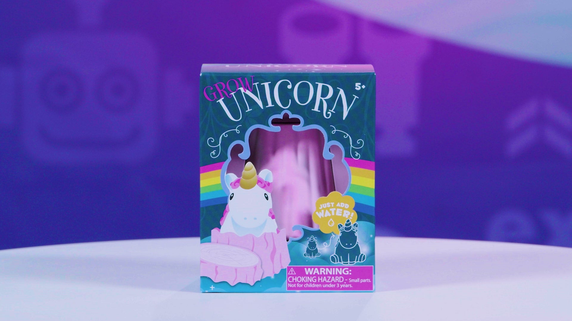 Load video: Toysmith Grow Unicorn