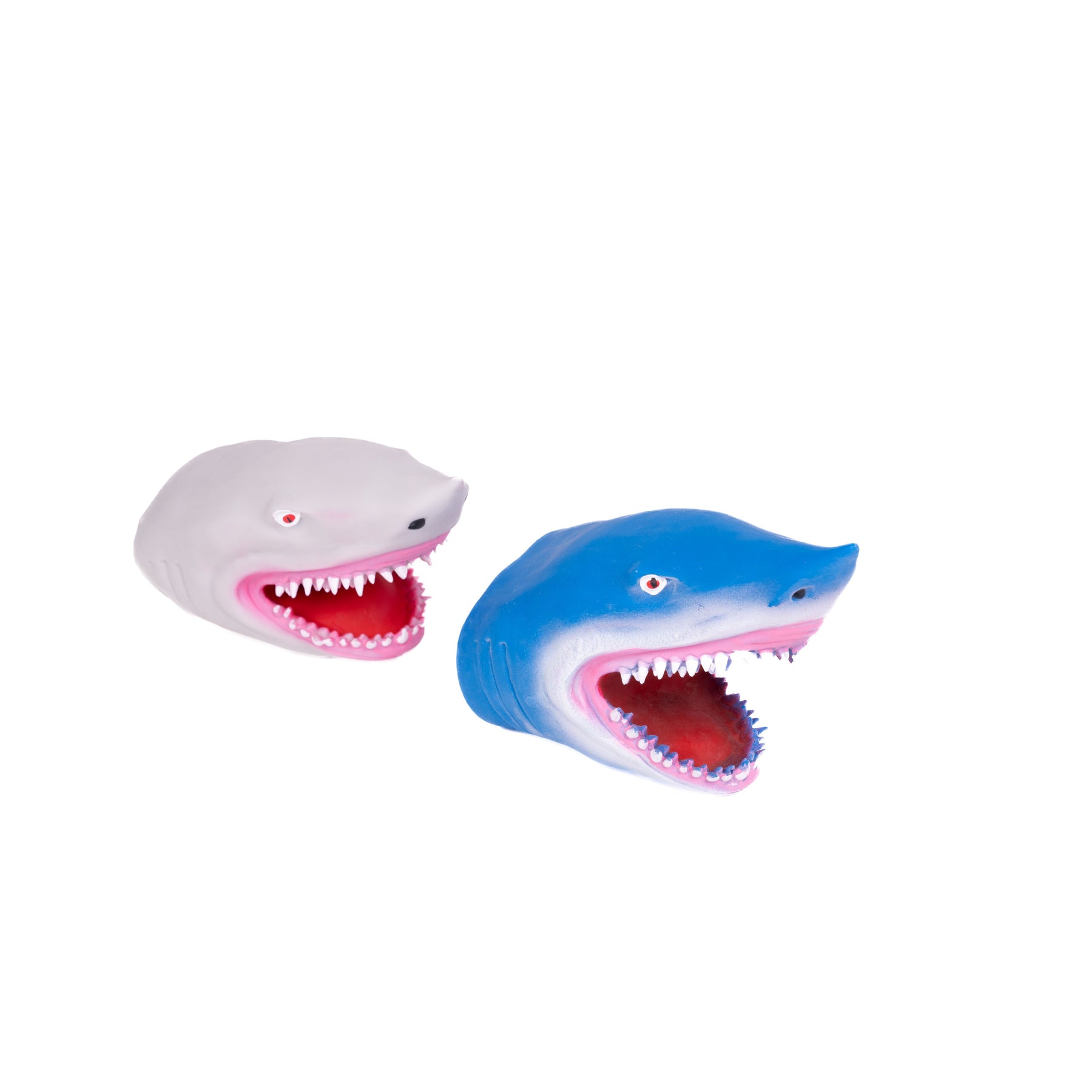 Shark Hand Puppet, Grey & Blue