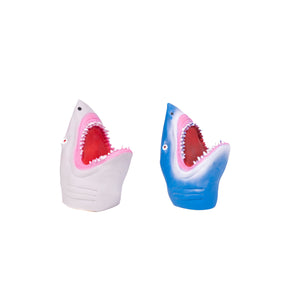 Shark Hand Puppet, Grey & Blue