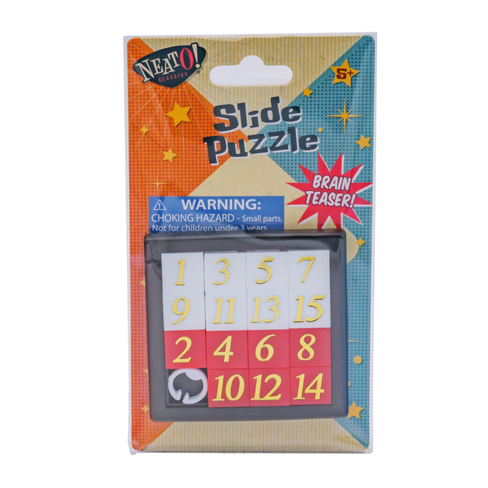 Neato! Number Slide Puzzle Brain Teaser