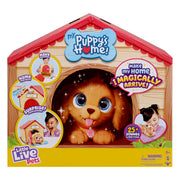 Little Live Pets toy packaging with a puppy and house design on a white background
