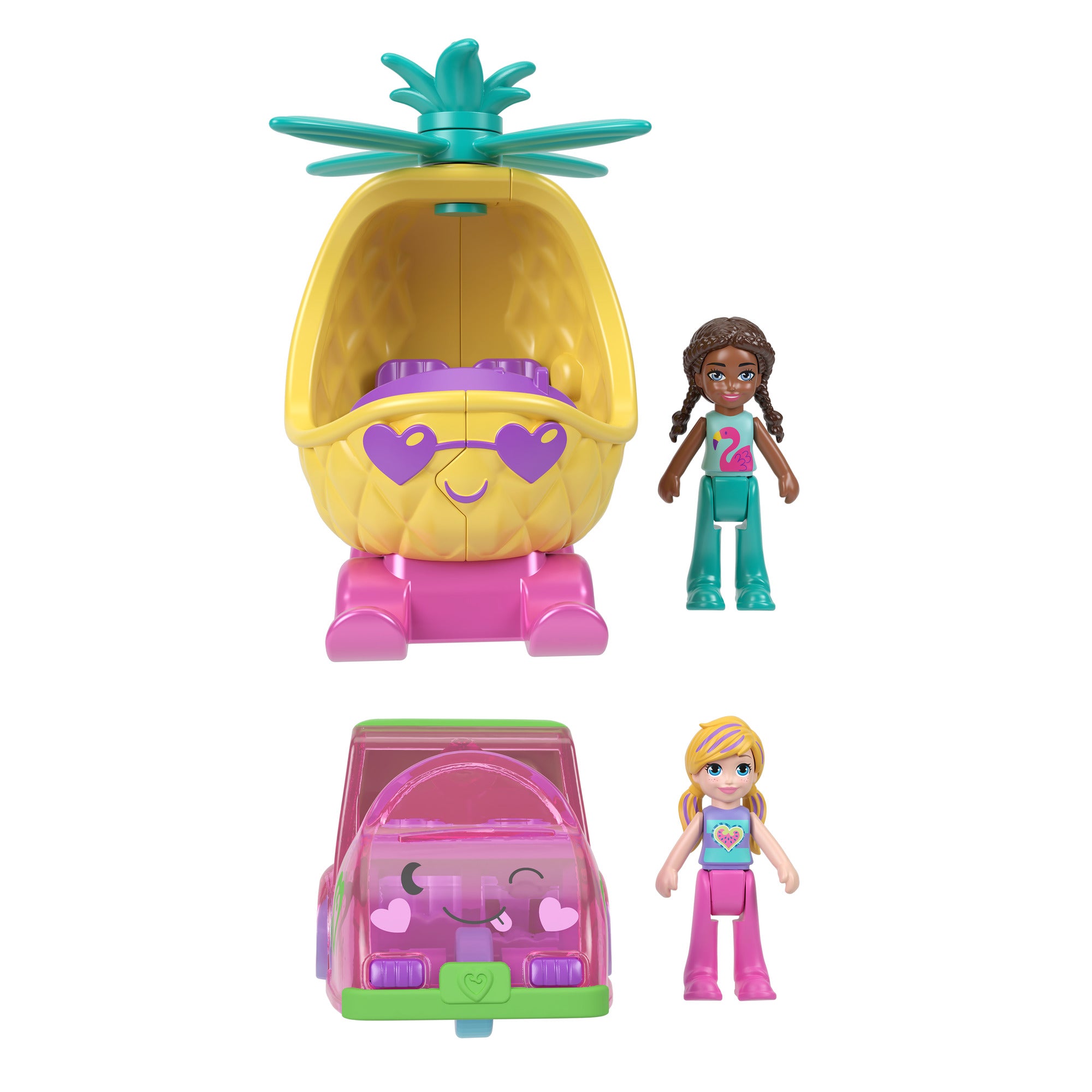 Mattel Polly Pocket Pollyville Cars 2 Pack