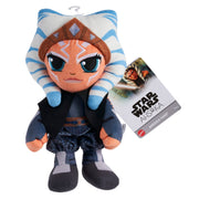 The Mattel Star Wars 8in Plushie captures Ahsoka's blue and white head-tails, orange skin, and blue outfit. With a tag featuring the Star Wars logo and her name, it's a must-have for fans of Star Wars plush toys.