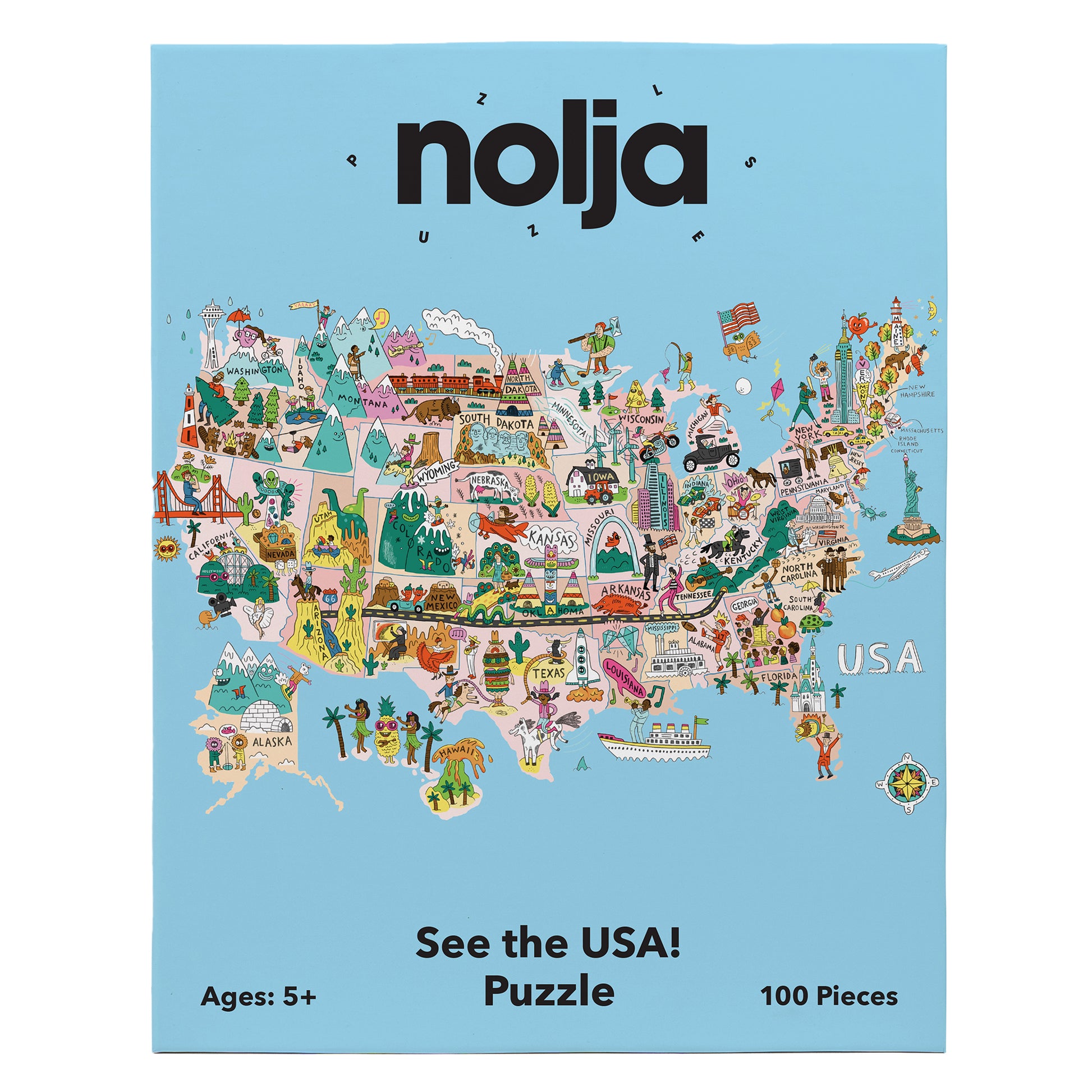 Nolja See the USA 100pc Jigsaw Puzzle