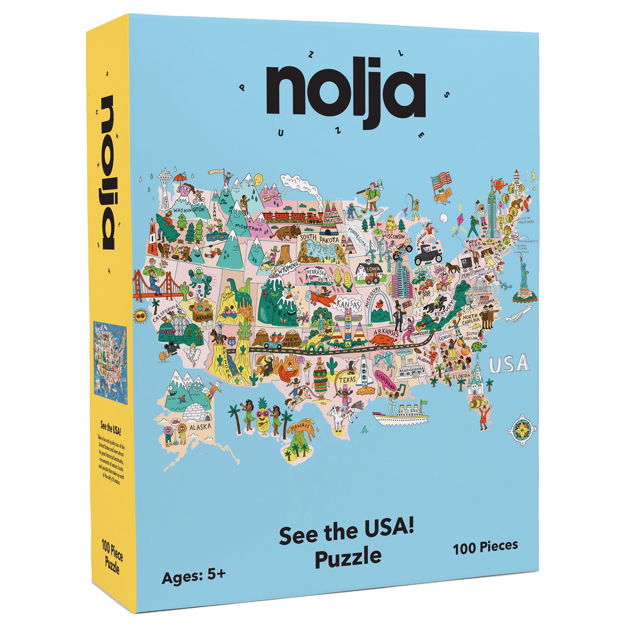 Nolja See the USA 100pc Jigsaw Puzzle