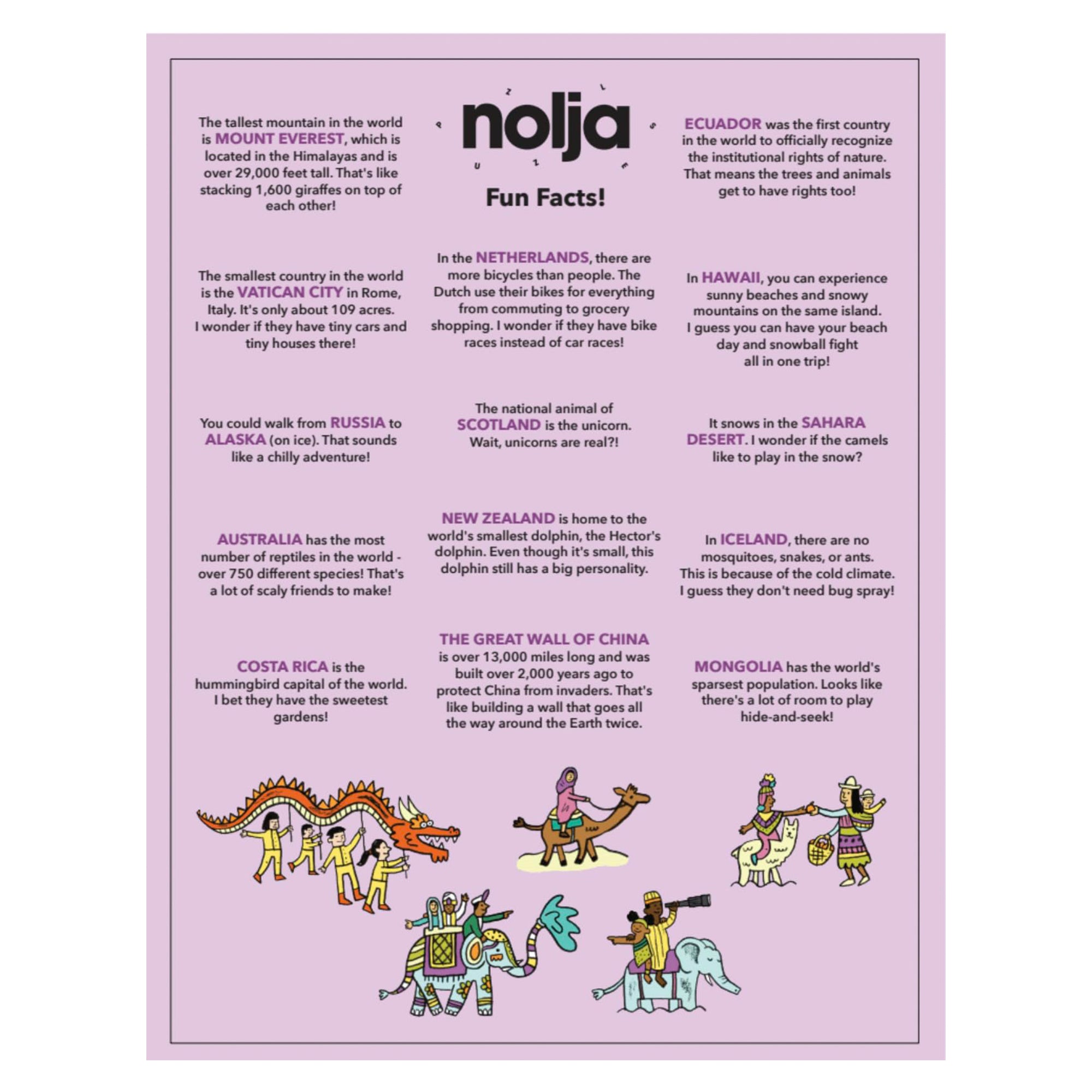 Nolja Wonderful World 100pc Jigsaw Puzzle