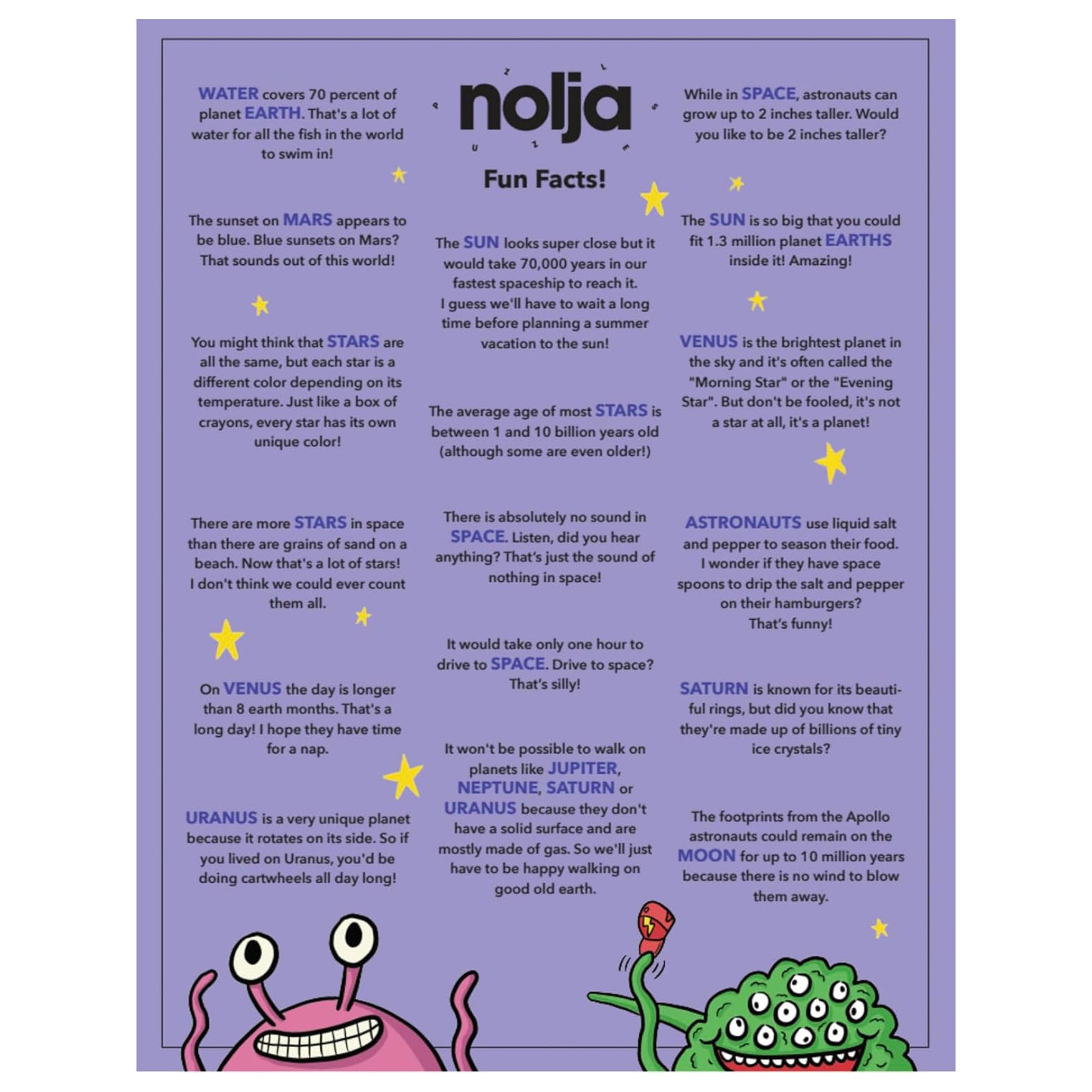 Nolja Space 36pc Jigsaw Puzzle