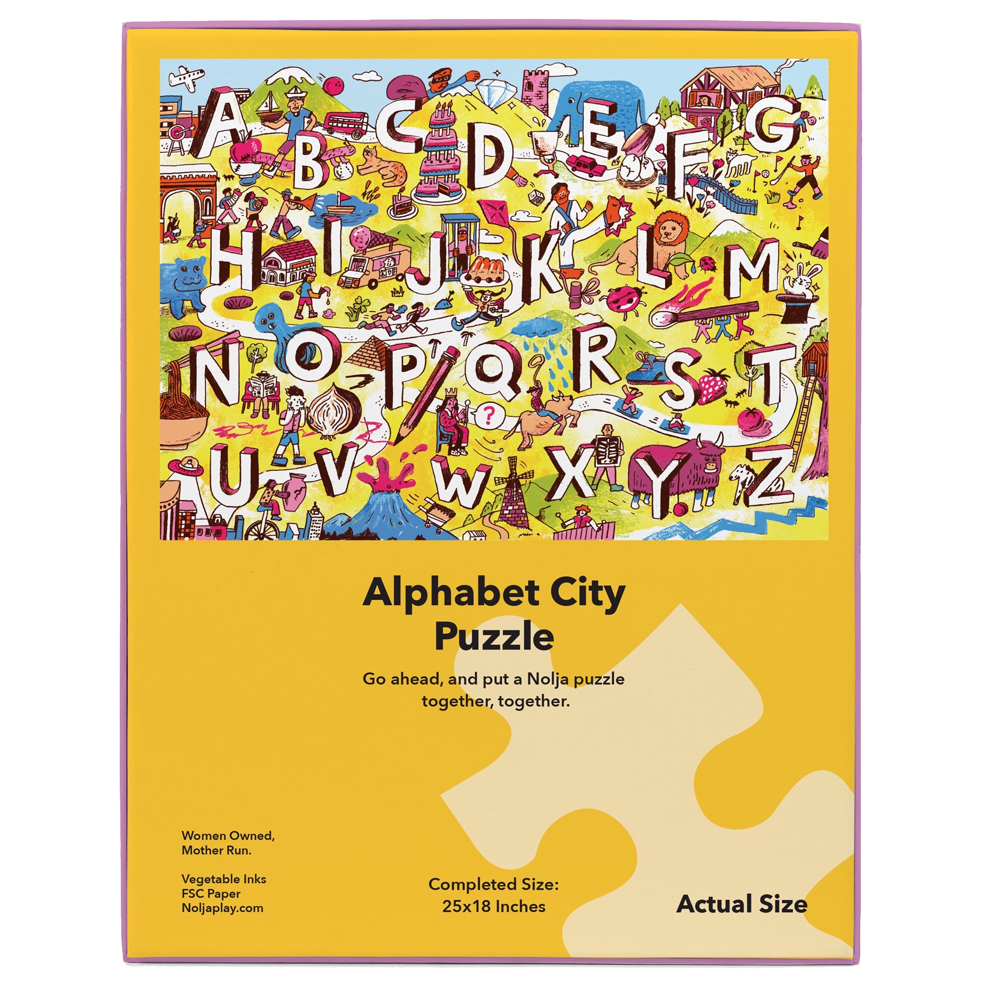 Nolja Alphabet City 36pc Jigsaw Puzzle