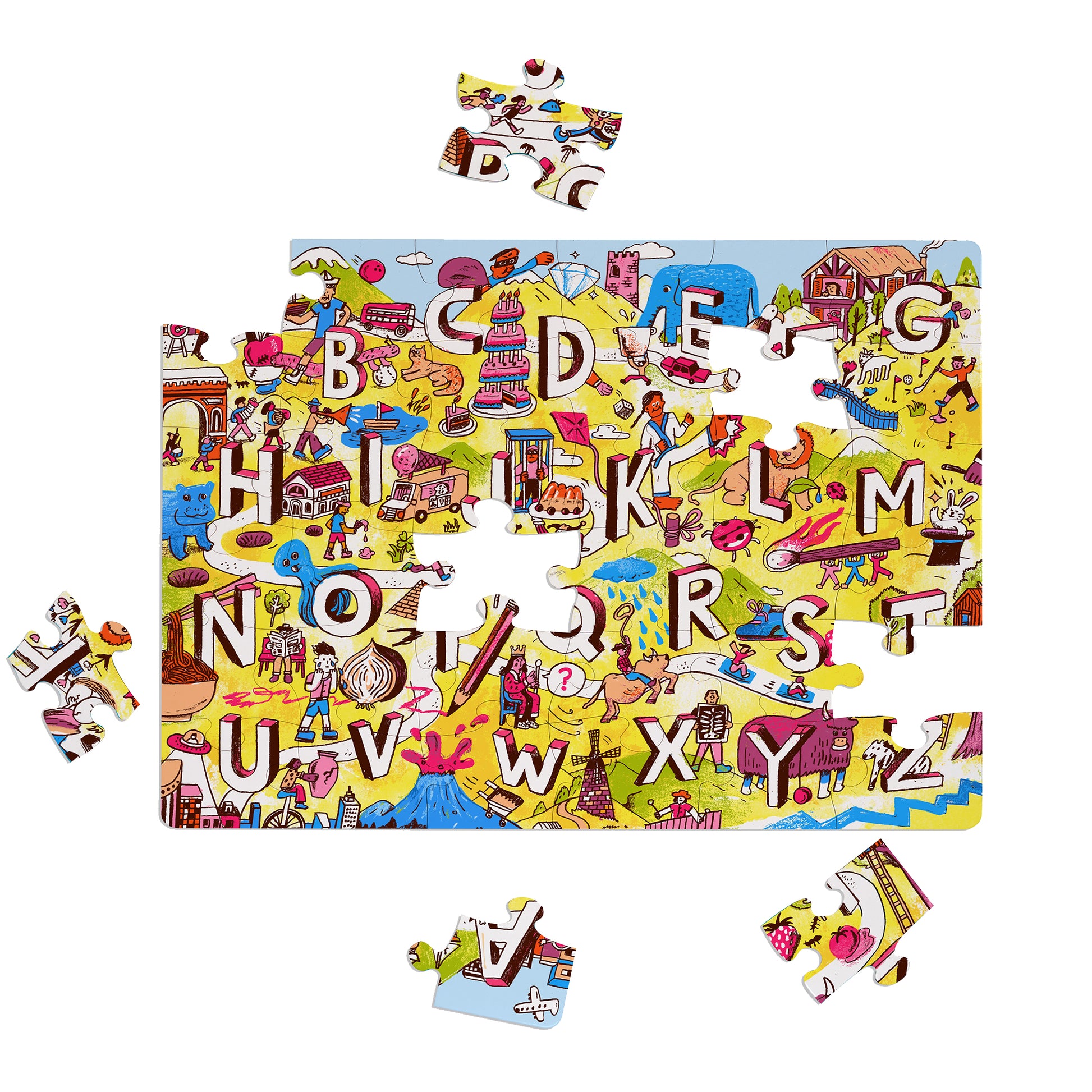 Nolja Alphabet City 36pc Jigsaw Puzzle