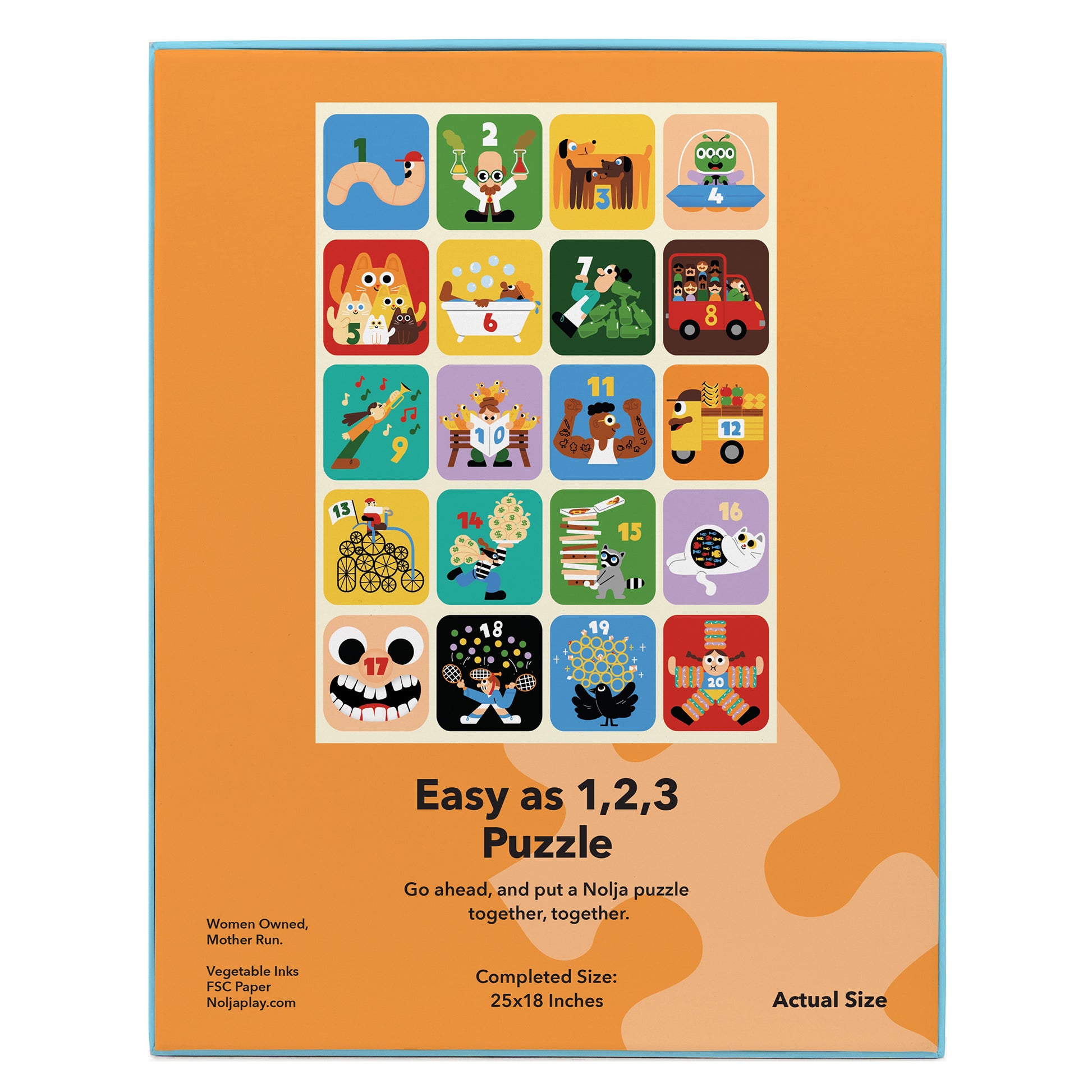 Nolja Easy As 1,2,3 36pc Jigsaw Puzzle