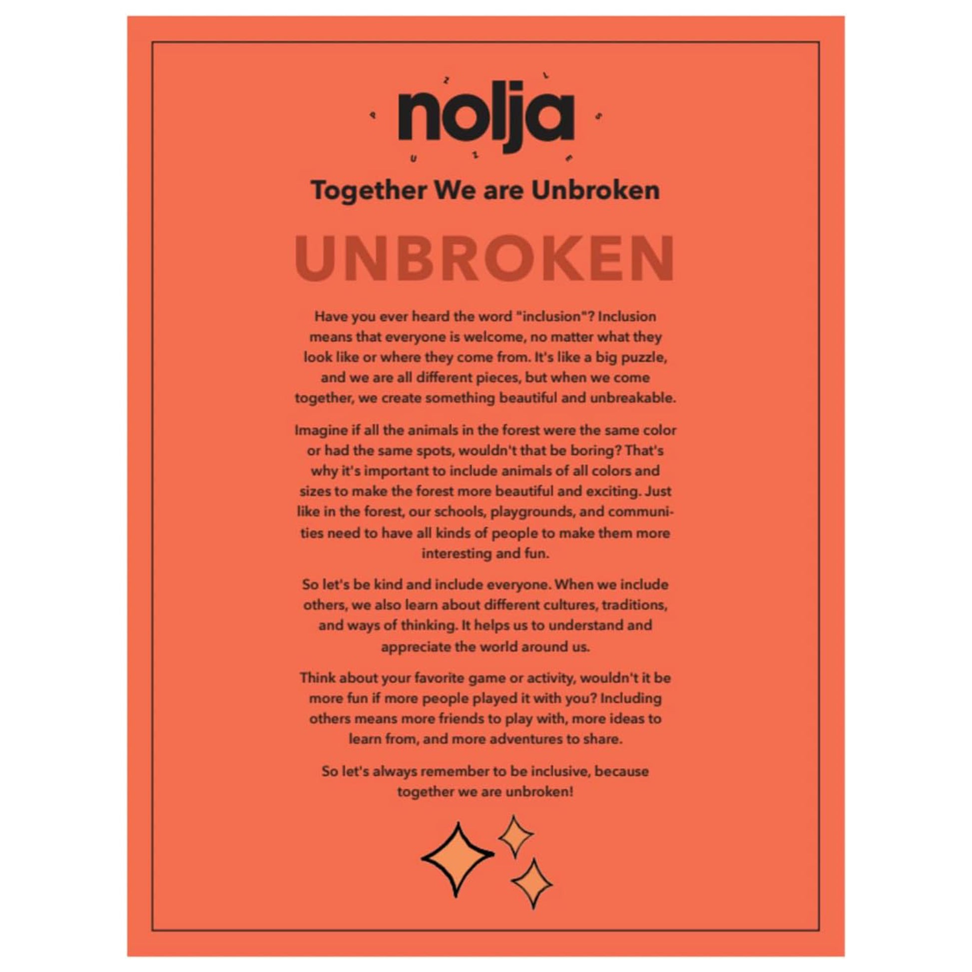 Nolja Unbroken 64pc Jigsaw Puzzle