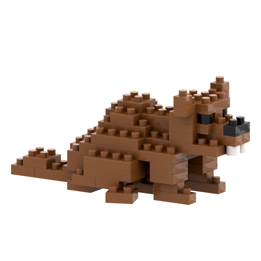 Small Zip Bag Beaver