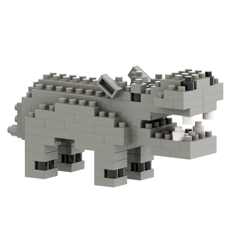 Small Zip Bag Hippo