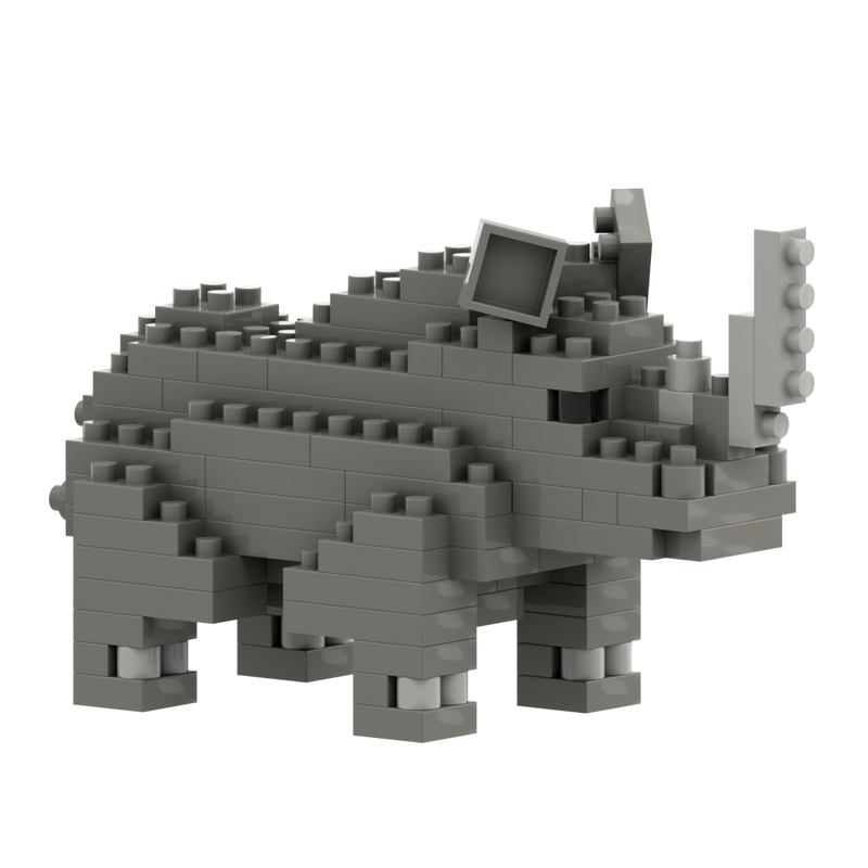 Large Zip Bag Rhino