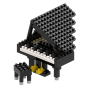 Large Zip Bag Piano Black