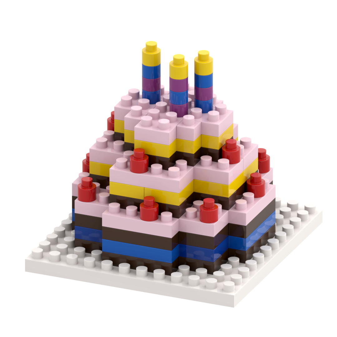 Postcard Birthday Cake