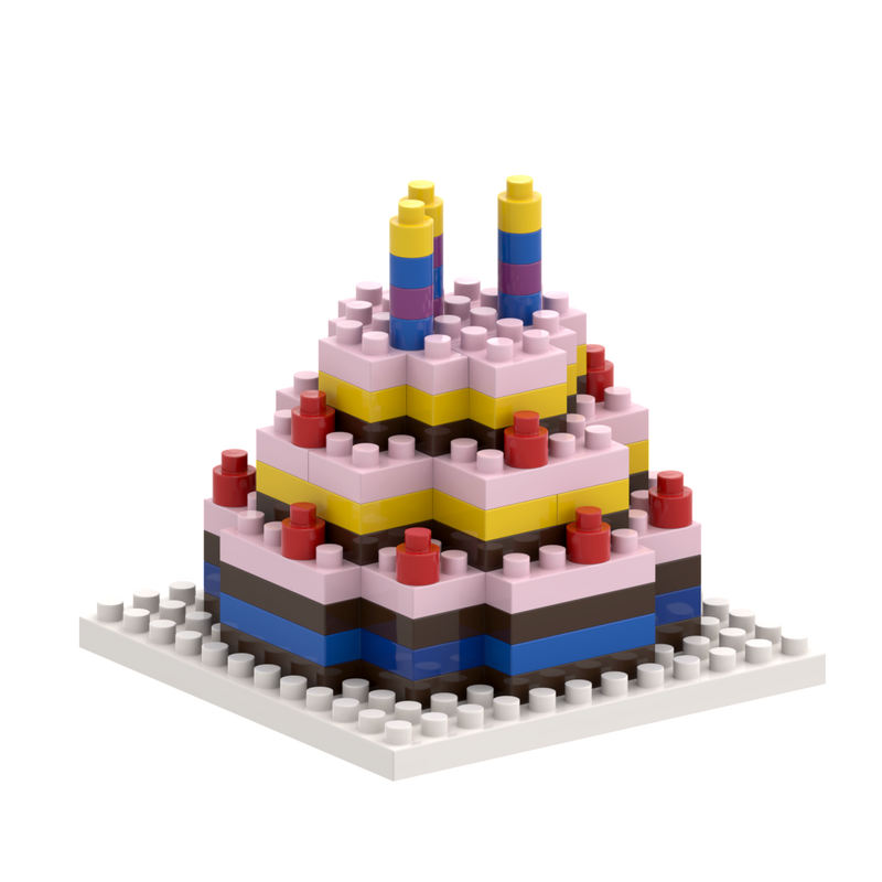 Postcard Birthday Cake