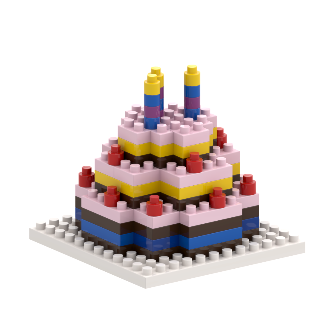 Postcard Birthday Cake