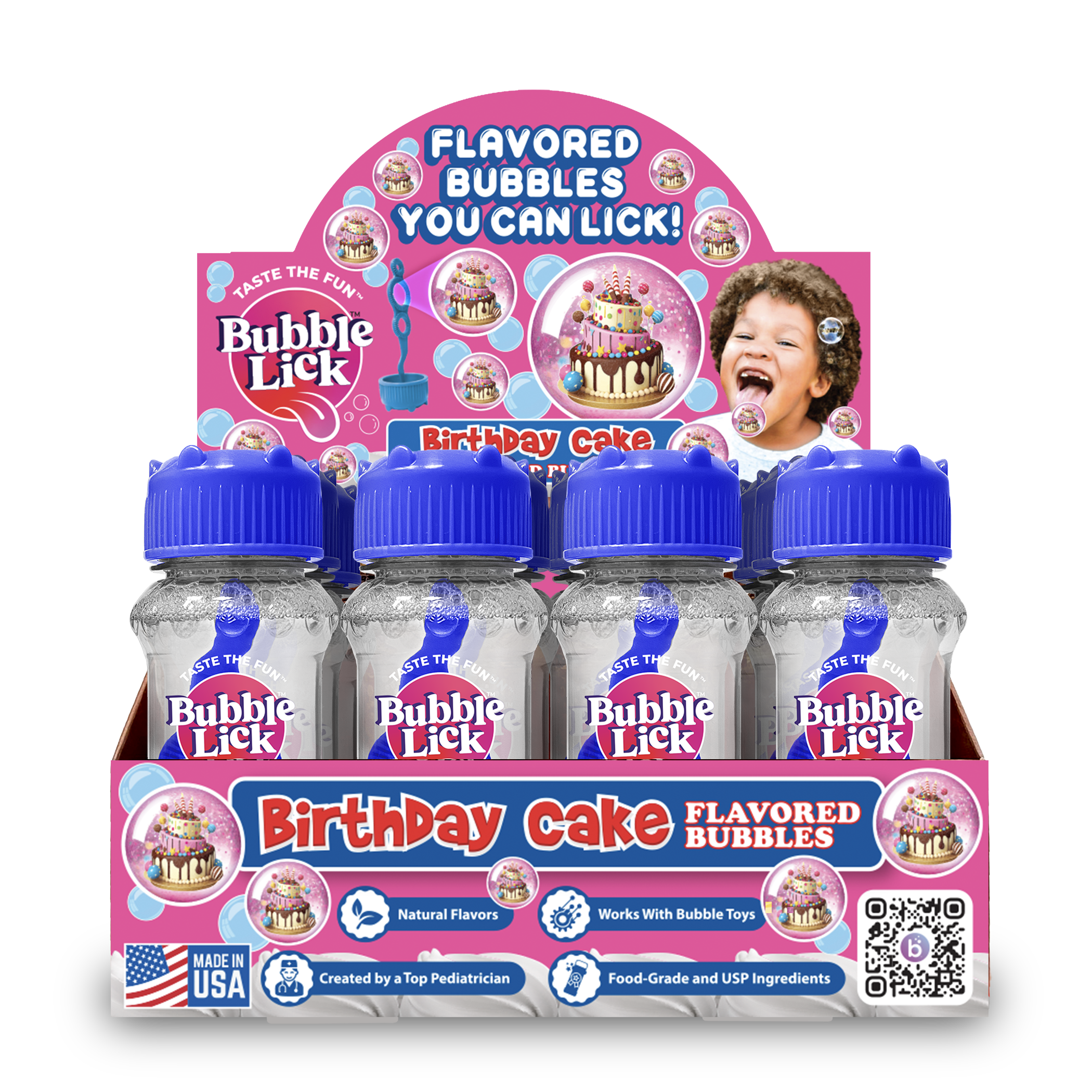 Bubblelick Birthday Cake Flavored Bubbles