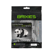 Brixies Large Zip Bag Panda Standing