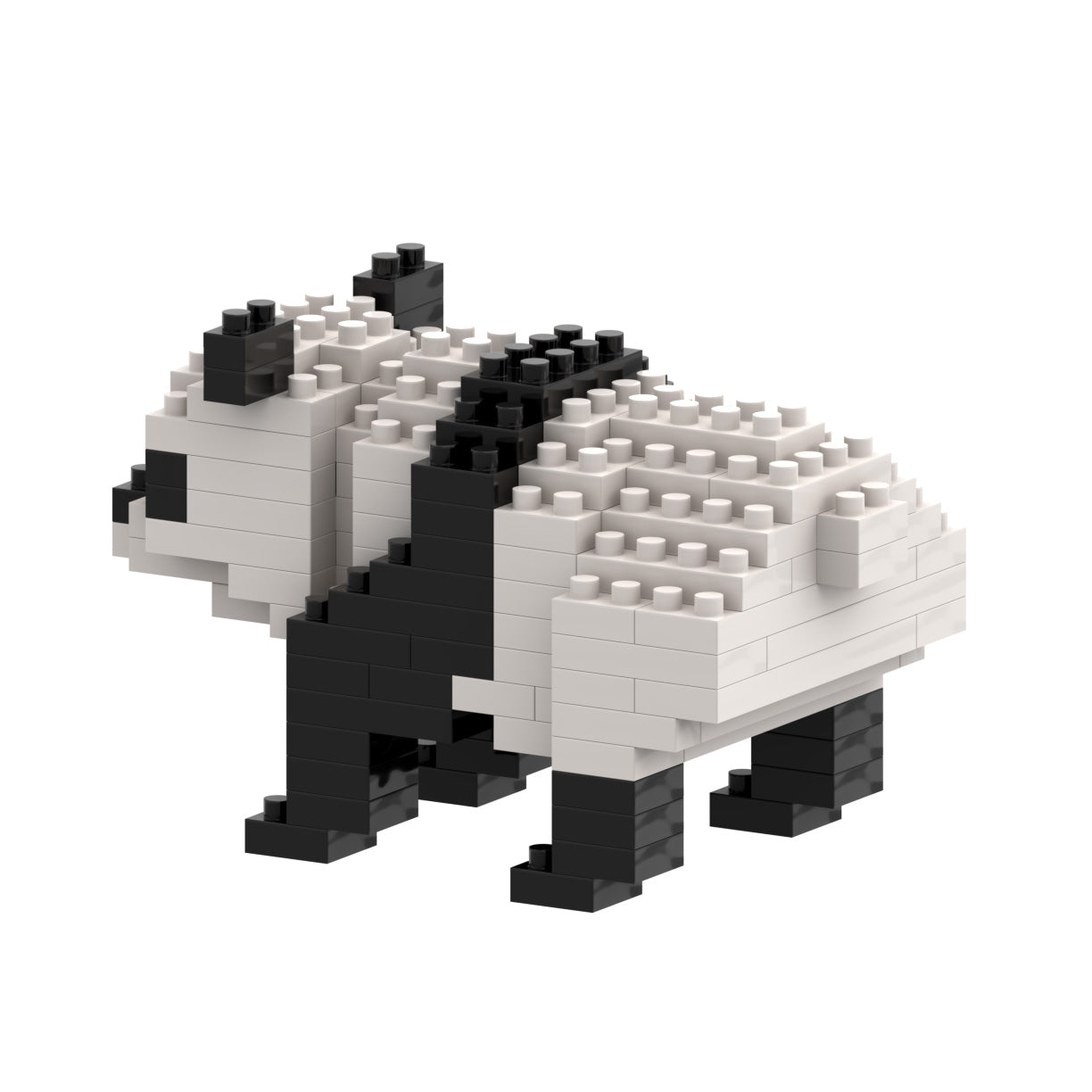 Brixies Large Zip Bag Panda Standing