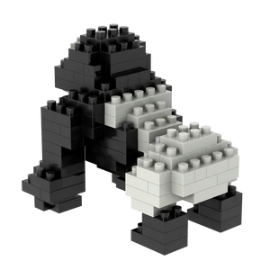Brixies Small Zip Bag Silverback Gorilla