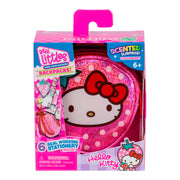 Hello Kitty backpack toy in packaging with pink and purple design
