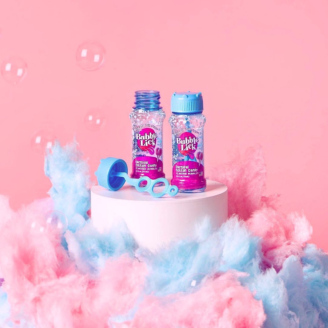 BubbleLick Cotton Candy Flavored Bubbles You Can Lick
