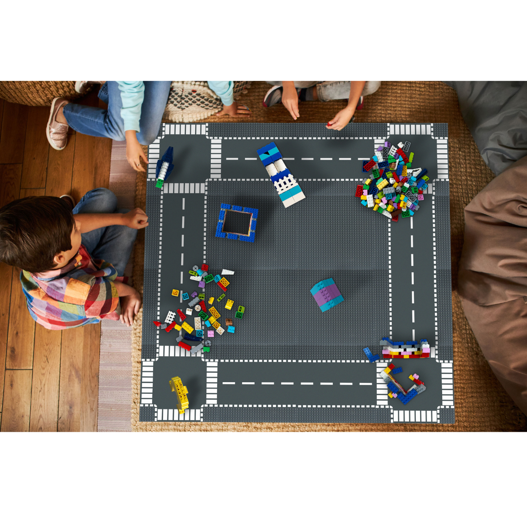 Slab Dream Lab 4-Pack Gray City Streets Baseplates