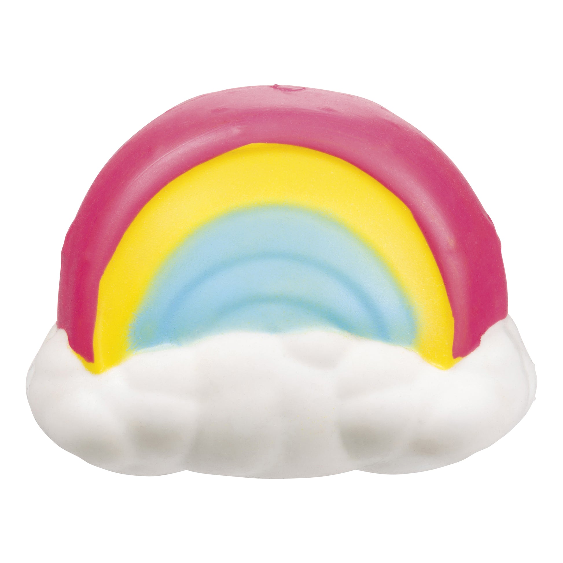 The Toysmith Peek-A-Boo Unicorn Squeeze is a unicorn-shaped toy featuring assorted styles and colors; no color selection available.