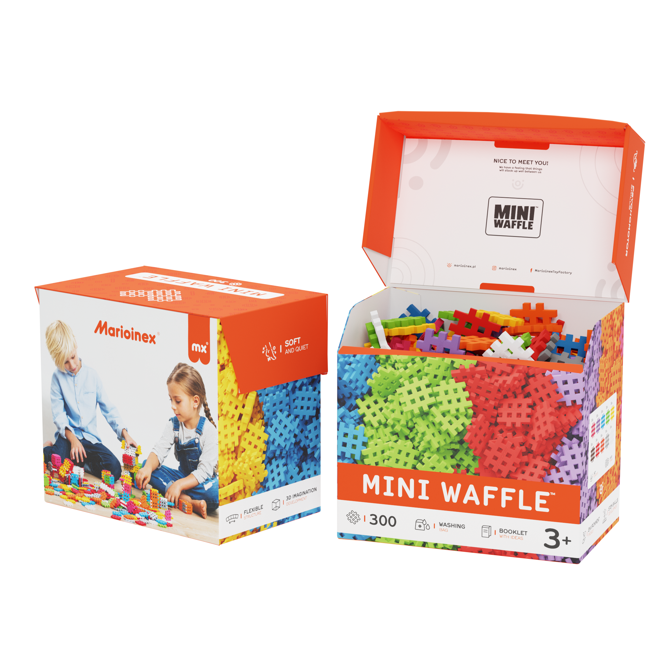 Marioinex Mini Waffle 300 Piece Set – Toysmith Marioinex Mini Waffle 300 Piece Set – Toysmith