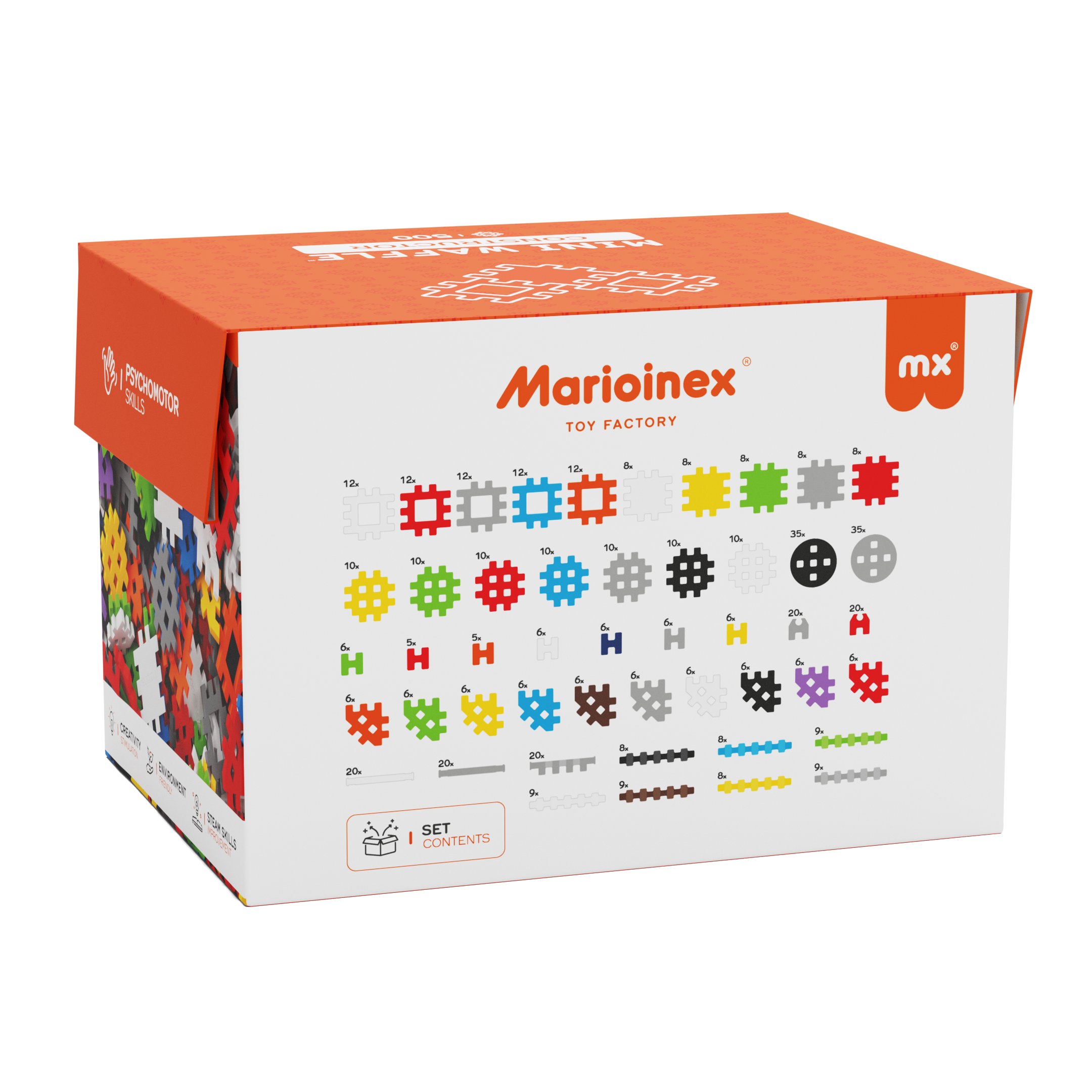 Marioinex Mini Waffle Constructor 500 PCS