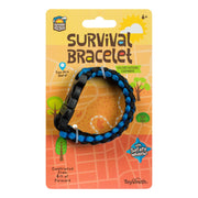 Outdoor Discovery Survival Bracelet - Blue and Black