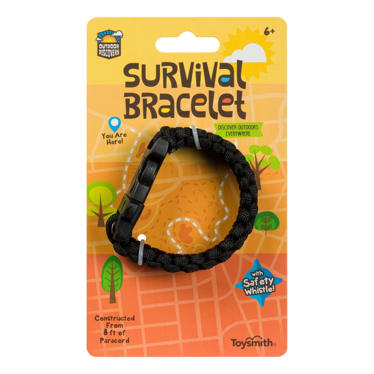 Outdoor Discovery Survival Bracelet - Black