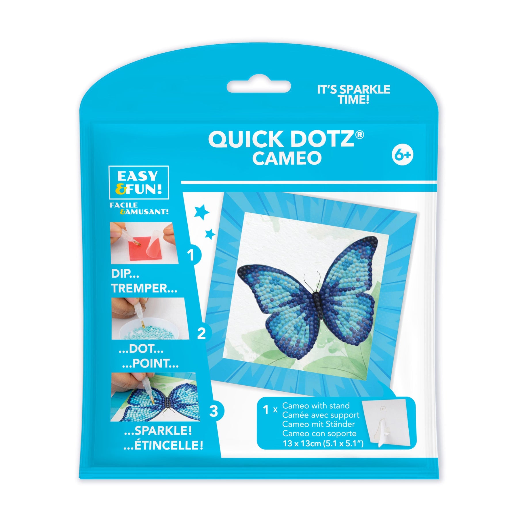 Diamond Dotz Blue Butterfly