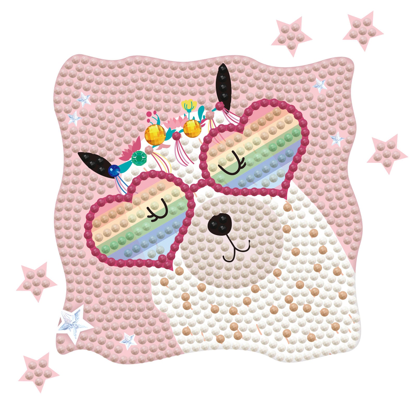 Diamond Dotz Llama Rainbow