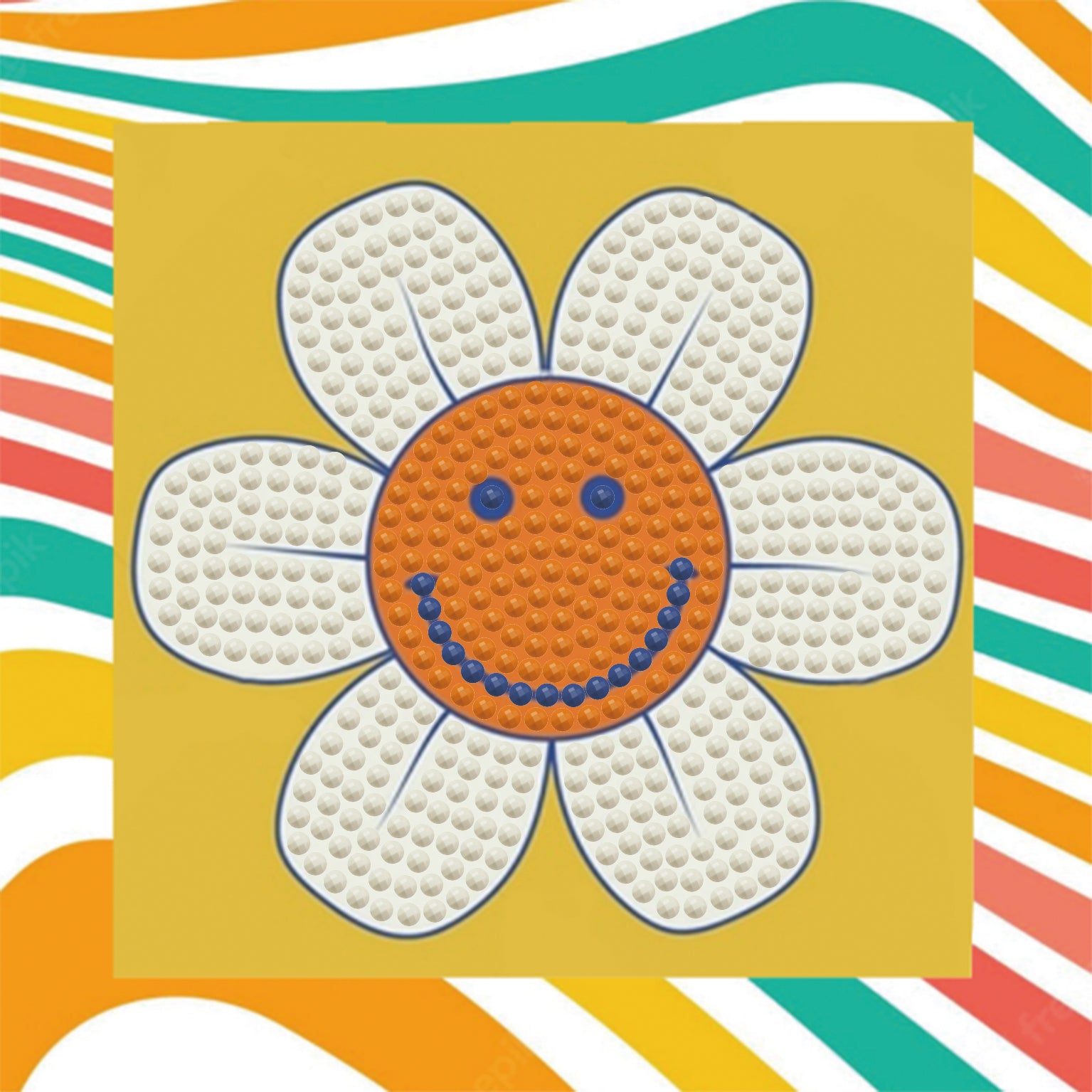 Diamond Dotz Vintage Flower