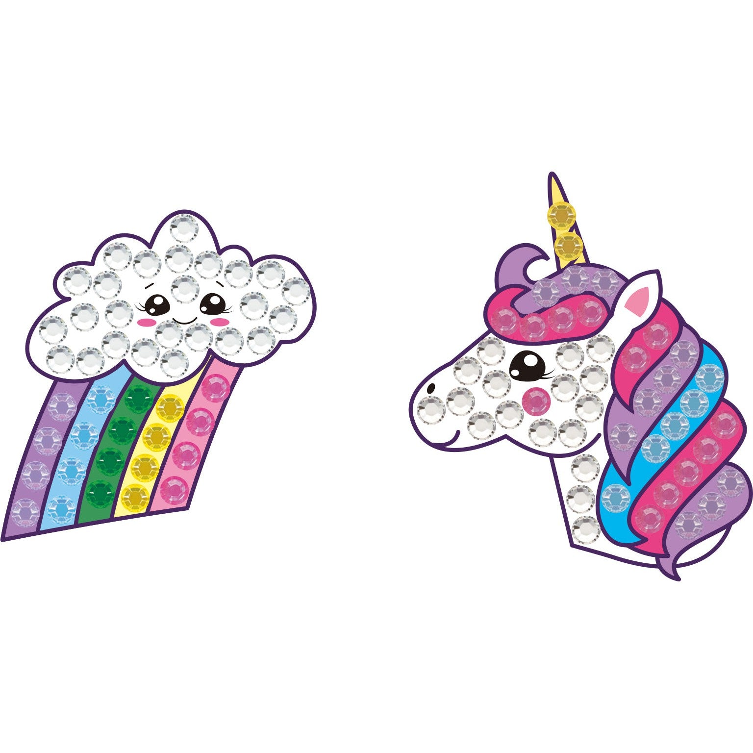 BIG DOTZ ® Stickers Pack 6 - Rainbow Unicorn