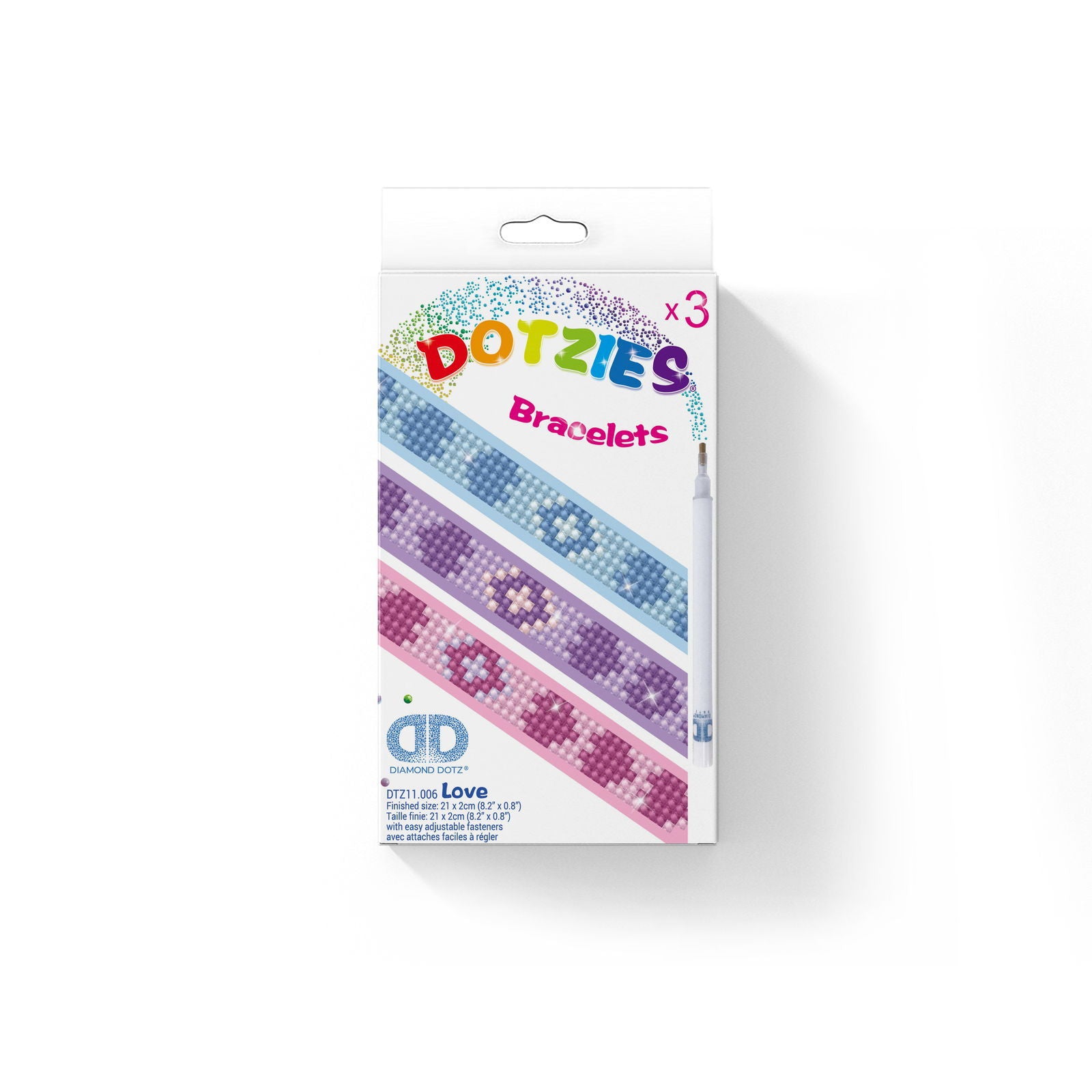 Diamond Dotz Dotzies Bracelets - Love Print